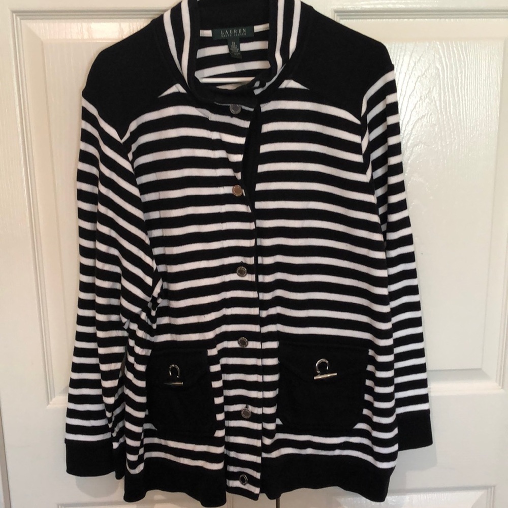 Ralph Lauren Striped Sweater Jacket